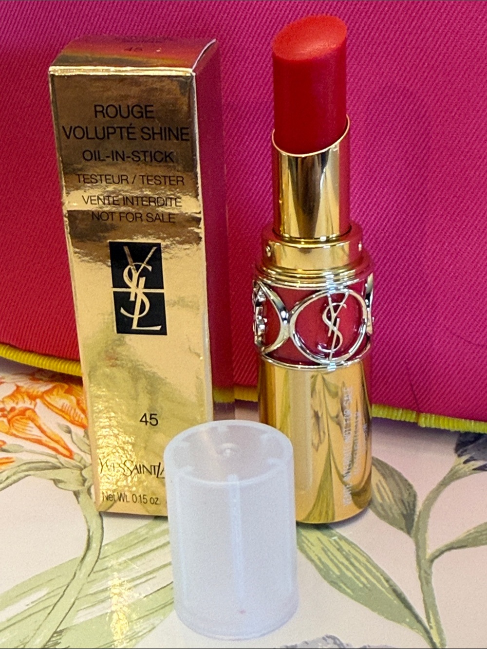 Yves Saint Laurent Rouge Volupté Shine Lipstick - Vibrant Red
